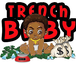 TRENCH BABY 888 $ $ logo