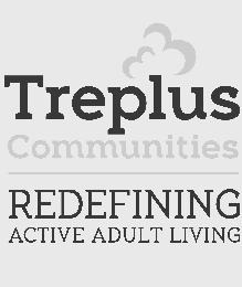 TREPLUS COMMUNITIES REDEFINING ACTIVE ADULT LIVING logo