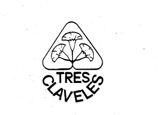 TRES CLAVELES logo