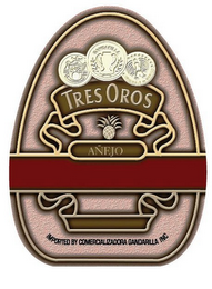 TRES OROS AÑEJO IMPORTED BY COMERCIALIZADORA GANDARILLA INC logo
