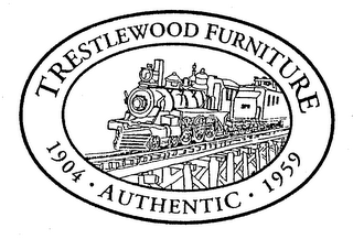 TRESTLEWOOD FURNITURE 1904 AUTHENTIC 1959 logo