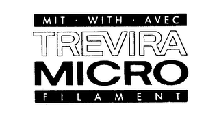 TREVIRA MIT WITH AVEC MICRO FILAMENT logo