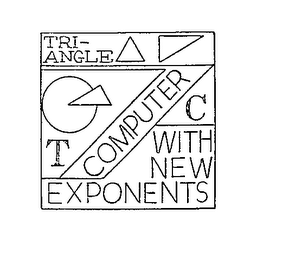 TRI-ANGLE  T C  COMPUTER WITH NEW EXPONENTS logo