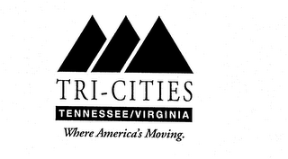 TRI-CITIES TENNESSEE/VIRGINIA WHERE AMERICA'S MOVING. logo