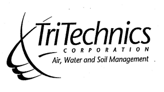 TRI TECHNICS CORPORATION AIR, WATER AND SOIL MANAGEMENT logo