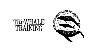 TRI WHALE TRAINING EDUCATION MOTIVATION PRODUCTIVITY logo