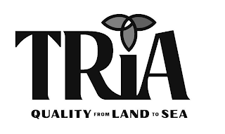 TRIA QUALITY FROM LAND TO SEA logo