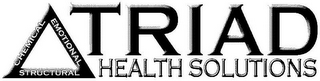 TRIAD HEALTH SOLUTIONS CHEMICAL EMOTIONAL STRUCTURAL logo