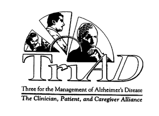 TRIAD THREE FOR THE MANAGEMENT OF ALZHEIMER'S DISEASE THE CLINICIAN, PATIENT, AND CAREGIVER ALLIANCE logo