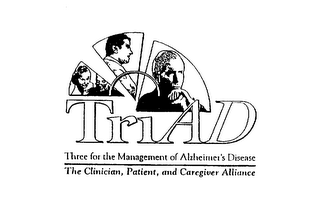 TRIAD THREE FOR THE MANAGEMENT OF ALZHEIMER'S DISEASE THE CLINICIAN, PATIENT, AND CAREGIVER ALLIANCE logo