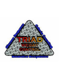 TRIAD WEIGHT CONTROL GLUCOSE RESPONSE CALORIE COUNTING METABOLISM MANIPULATION logo