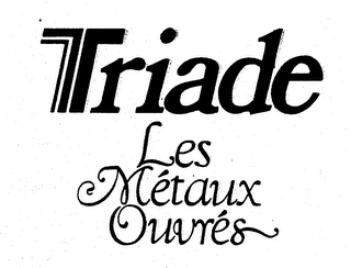 TRIADE LES METAUX OUVRES logo
