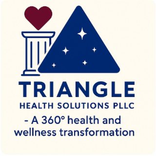 TRIANGLE HEALTH SOLUTIONS PLLC - A 360° HEALTH AND WELLNESS TRANSFORMATION logo