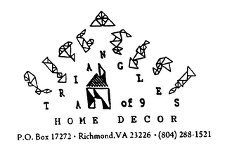 TRIANGLES A OF 9 HOME DECOR P.O. BOX 17272 · RICHMOND, VA 23226 · (804) 288-1521 logo