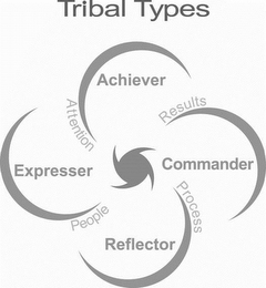 TRIBAL TYPES ACHIEVER RESULTS COMMANDER PROCESS REFLECTOR PEOPLE EXPRESSER ATTENTION logo