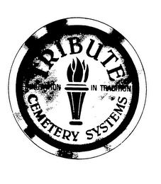 TRIBUTE CEMETERY SYSTEMS INNOVATION IN TRADITION logo