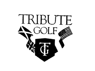TRIBUTE GOLF TG logo
