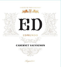 TRIBUTE TO "DON EDMUNDO" ED EDMUNDO CABERNET SAUVIGNON ARGENTINA logo