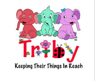 TRIBY KEEPING THEIR THINGS IN REACH. logo