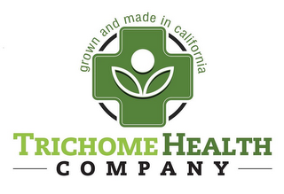 TRICHOME HEALTH COMPANY GROWN AND MADE IN CALIFORNIA logo