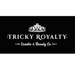 ·TRICKY ROYALTY· ... CANDLE & BEAUTY CO. ... logo
