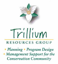 TRILLIUM RESOURCES GROUP · PLANNING · PROGRAM DESIGN · MANAGEMENT SUPPORT FOR THE CONSERVATION COMMUNITY logo