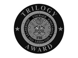 TRILOGY AWARD FBI LEADERSHIP COURAGE KNOWLEDGE LEEDA logo