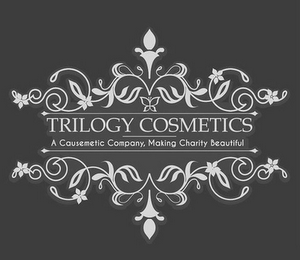 TRILOGY COSMETICS A CAUSEMETIC COMPANY, MAKING CHARITY BEAUTIFUL logo