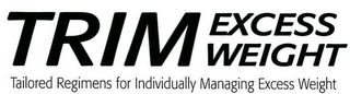 TRIM EXCESS WEIGHT TAILORED REGIMENS FOR INDIVIDUALLY MANAGING EXCESS WEIGHT logo