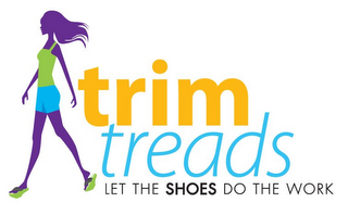 TRIM TREADS LET THE SHOES DO THE WORK logo