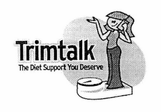 TRIMTALK THE DIET SUPPORT YOU DESERVE logo