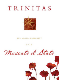 TRINITAS SUN+SOIL+HUMANITY 2010 MOSCATO D' STATO logo