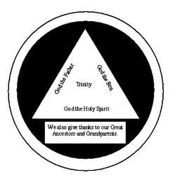 TRINITY GOD THE FATHER GOD THE SON GOD THE HOLY SPIRIT logo
