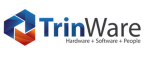 TRINWARE HARDWARE + SOFTWARE + PEOPLE logo