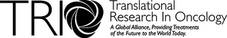 TRIO TRANSLATIONAL RESEARCH IN ONCOLOGYA GLOBAL ALLIANCE, PROVIDING TREATMENTS OF THE FUTURE TO THE WORLD TODAY logo
