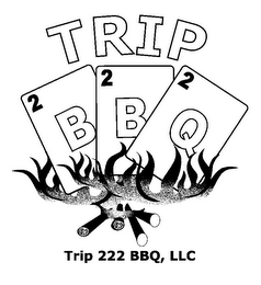 TRIP 2 2 2 B B Q TRIP 222 BBQ, LLC logo