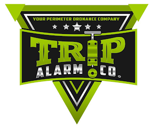 TRIP ALARM CO. YOUR PERIMETER ORDNANCE COMPANY logo