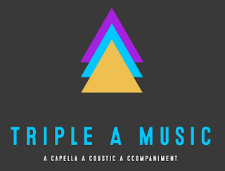 TRIPLE A MUSIC A CAPELLA A COUSTIC A CCOMPANIMENT logo