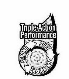 TRIPLE ACTION PERFORMANCE STRONG SOFT ABSORBENT logo