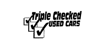 TRIPLE CHECKED USED CARS logo
