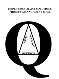 TRIPLE CONSTRAINT SOLUTIONS PROJECT MANAGEMENT FIRM Q TRIPLE CONSTRAINT SOLUTIONS logo