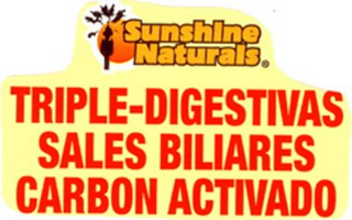 TRIPLE-DIGESTIVAS SALES BILIARES CARBON ACTIVADO SUNSHINE NATURALS logo