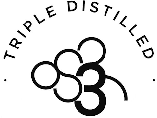 · TRIPLE DISTILLED · 3 logo