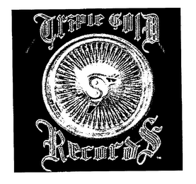TRIPLE GOLD RECORDS logo