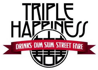 TRIPLE HAPPINESS DRINKS DIM SUM STREET FARE logo