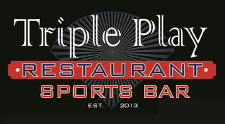 TRIPLE PLAY RESTAURANT SPORTS BAR EST. 2013 logo