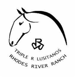TRIPLE R LUSITANOS RHODES RIVER RANCH RRR logo