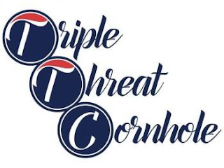 TRIPLE THREAT CORNHOLE logo