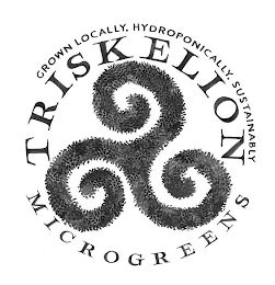 TRISKELION MICROGREENS GROWN LOCALLY, HYDROPONICALLY, SUSTAINABLY logo