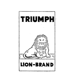 TRIUMPH LION-BRAND G. Q. W logo